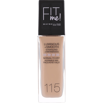 Foundation Fit Me Luminous + Smooth Ivory 115 30ml Maybelline.