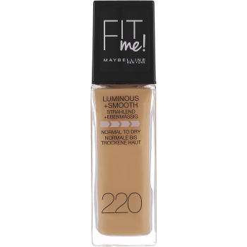 Foundation Fit Me Luminous + Smooth Natural Beige 220 30ml Maybelline.