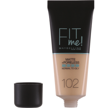 Foundation Fit Me Matte & Poreless Fair Ivory 102 30ml Maybelline.
