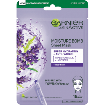 Ansiktsmask Moisture Bomb Lavender 1-p Garnier.