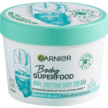 Bodybutter Superfood 80H Soothing Cream Sensitive Skin 380ml Garnier.