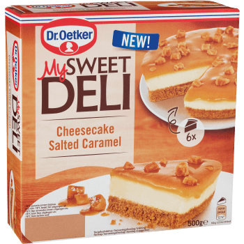 Cheesecake Salted Caramel Fryst 500g Dr.Oetker.