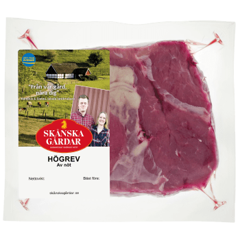 Högrev Färsk benfri ca 1kg Skånska Gårdar.