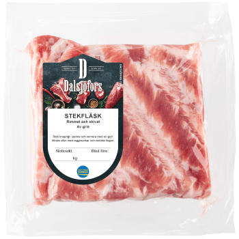 Rimmat stekfläsk ca 500g Dalsjöfors Kött.