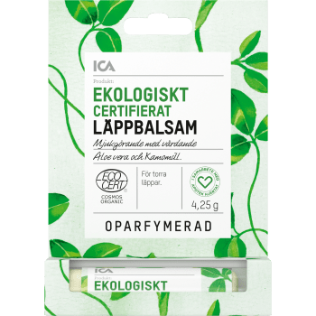 Läppbalsam Oparfymerad EKO 1-p ICA.