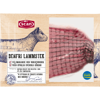 Lammstek Färsk benfri ca 765g Scan.