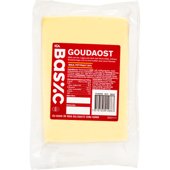 Goudaost mild 28% ca 1,35kg ICA Basic.