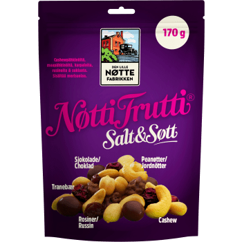Nøtti Frutti Salt & Sött 170g Nöttefabrikken.