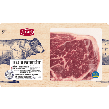 Entrecôte Färsk Utvald 180g Scan.