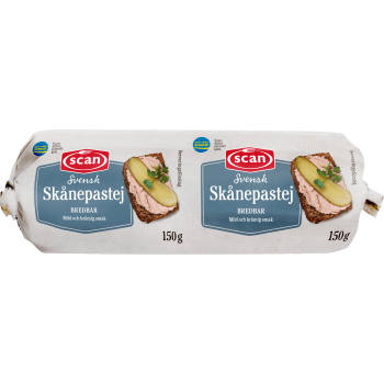 Skånepastej Bredbar 150g Scan.