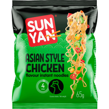 Snabbnudlar chicken flavour 65g Sun Yan.