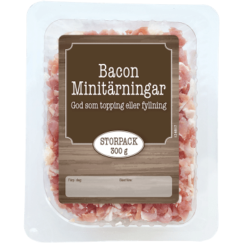 Bacon minitärningar 300g Normeat.