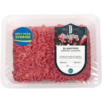 Blandfärs Färsk 20% 500g Dalsjöfors Kött.