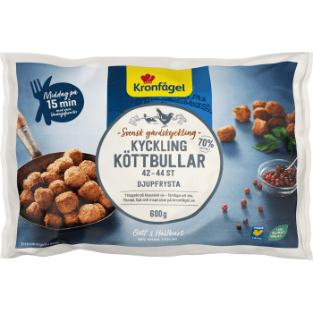 Kycklingköttbullar 600g Kronfågel.