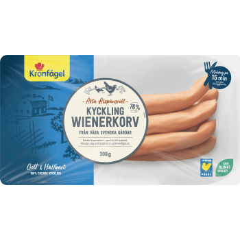 Wienerkorv Kyckling 300g Kronfågel.