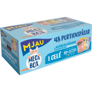 Kattmat Megabox Kött & Fisk 48-p Mjau.