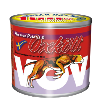 Hundmat Färs med Potatis & oxkött 665g Vov.