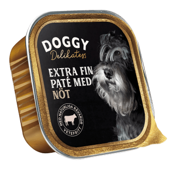 Hundmat Delikatesspaté Nöt 150g Doggy Delikatess.