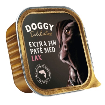 Hundmat Delikatesspaté med Lax 150g Doggy Delikatess.