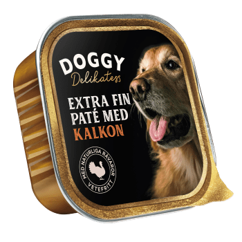 Hundmat Delikatesspaté Kalkon 150g Doggy.