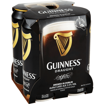 Öl 3,5% 44cl 4-p Guinness.