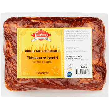 Fläskkarré Skivad Kryddad Original ca 800g Gudruns.