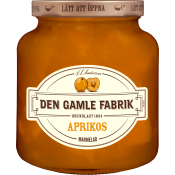 Aprikosmarmelad 380g Den Gamle Fabrik.