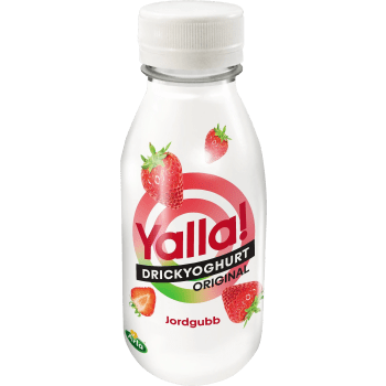 Drickyoghurt Yalla! Jordgubb 0,5% 350ml Yoggi®.