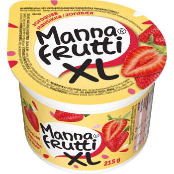 Mellanmål XL Jordgubb 215g Mannafrutti.