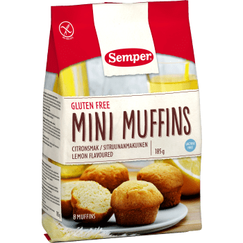 Minimuffins Citronsmak Glutenfri 185g Semper.