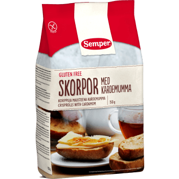 Skorpor med Kardemumma Glutenfri 150g Semper.