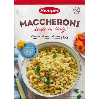 Maccheroni Glutenfri 500g Semper.