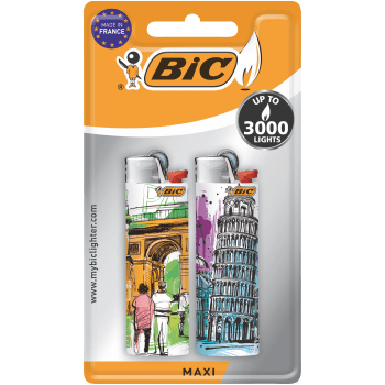 Maxi Motiv Tändare 2-p Bic.