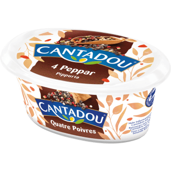 Färskost 4 Peppar 140g Cantadou.
