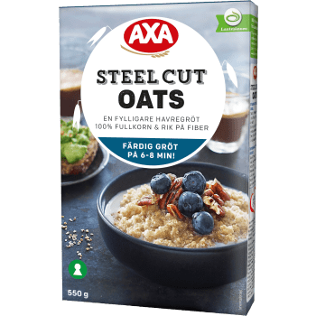 Havregryn Steel Cut Oats 550g AXA.