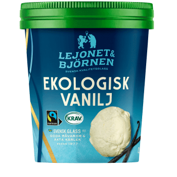 Glass Vanilj Ekologisk 500ml Lejonet & Björnen.