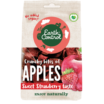 Apple Bites Strawberry 55g Earth Control.