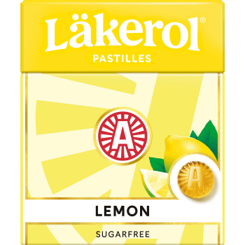 Classic Lemon sockerfri 25g Läkerol.