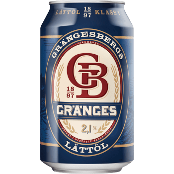 Lättöl 2,1% 33cl Grängesberg.