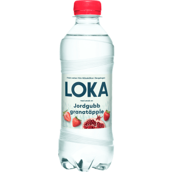 Vatten Kolsyrat Jordgubb Granatäpple 33cl Loka.