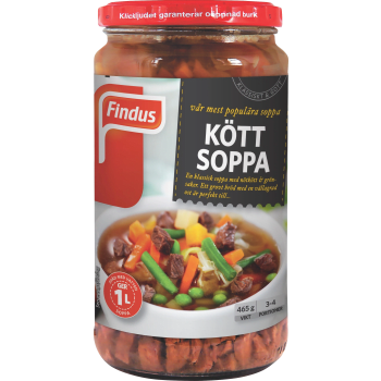 Köttsoppa 465g Findus.