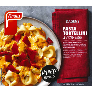 Tortellini med pesto rosso 380g Findus.