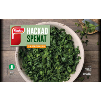 Hackad Spenat 450g Findus.