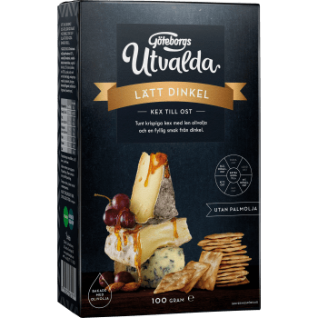 Dinkelkex Utvalda lätta 100g Göteborgs.
