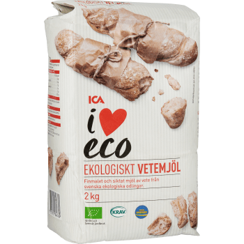 Vetemjöl 2kg KRAV ICA I love eco.
