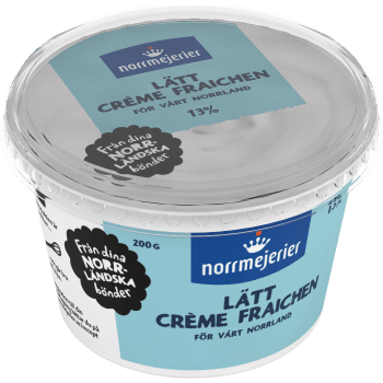 Lätt Crème fraichen Naturell 13% 200g Norrmejerier.