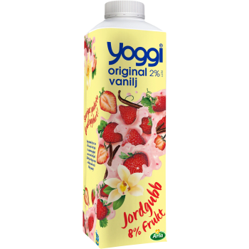Yoghurt Original Jordgubb & Vanilj 2% 1000g Yoggi®.