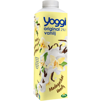 Yoghurt Original Madagaskar Vanilj 2% 1000g Yoggi®.
