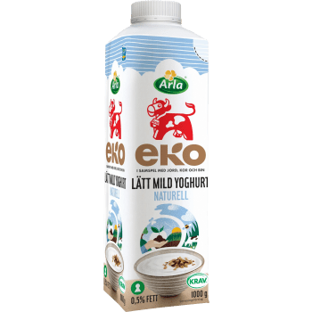 Lättyoghurt Mild Naturell Ekologisk 0,5% 1000g Arla Ko®.
