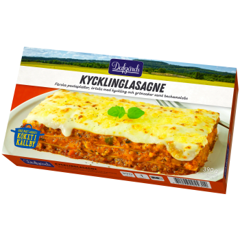 Kycklinglasagne 390g Dafgårds.